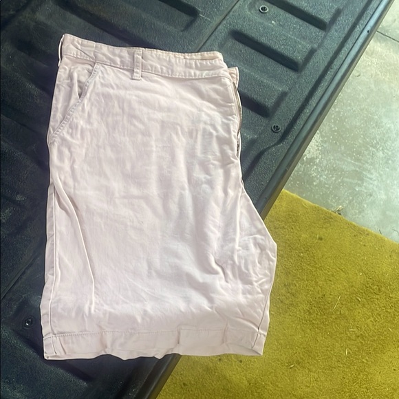 George Men's Soft Pink Flat Front Shorts - Picture 1 of 3